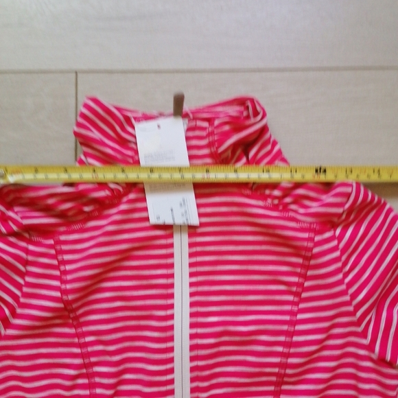 NWT Lole Women Pink Full Zip Essential Stripe Jacket. Size XS - Picture 13 of 16